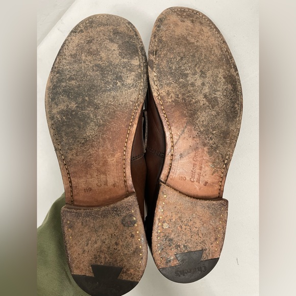 CHURCH'S Made in England Pembrey Calf Leather Loafer in Brown Size 11 $1120 - Picture 7 of 10